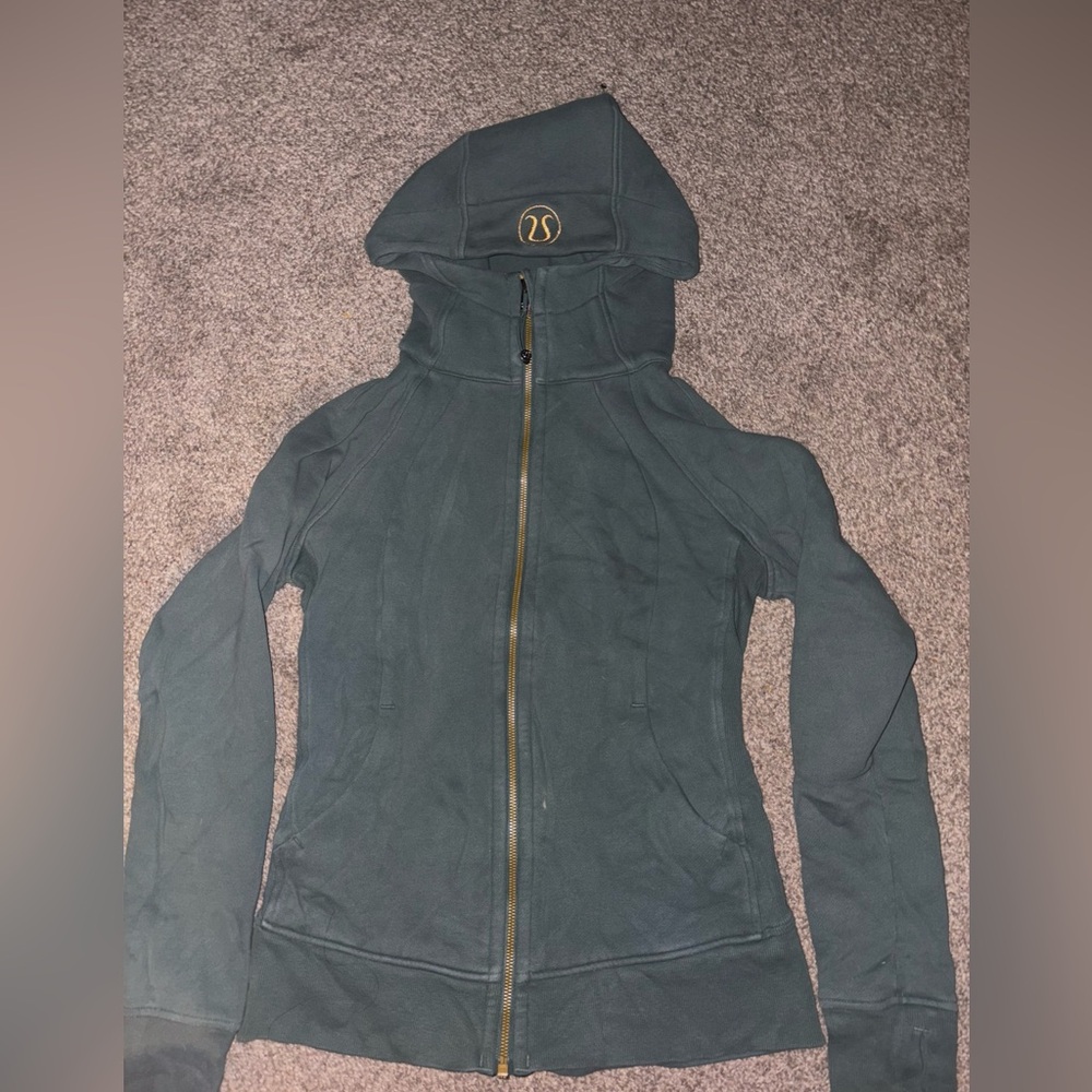 Lululemon Gold Zipper Scuba Jacket